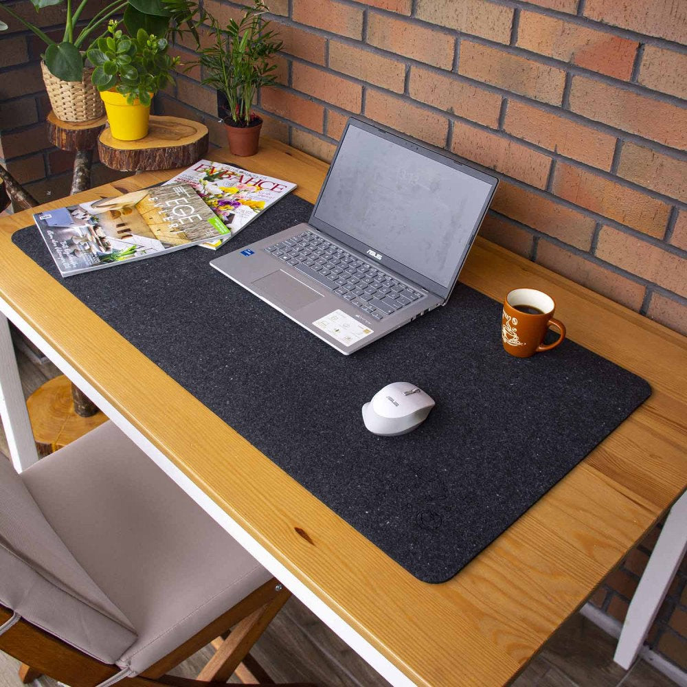 Felt Desk Mat, Laptop Mat, 100% Polyester felt, Keyboard&Mouse Pad, Extra Large Desk Pad, Home Office, Desk Accessories, Christmas Gift