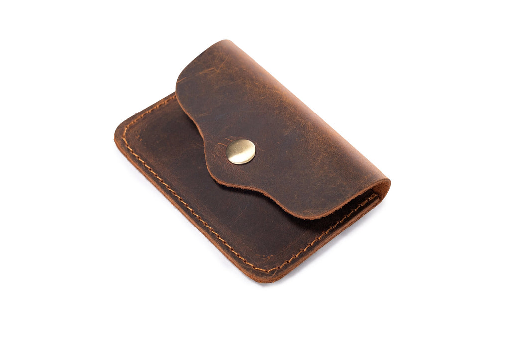 Leather Card Holder, Pocket Wallet, Credit Card&Cash Wallet, Handmade Mini Wallet, Personalized Coin Wallet, Christmas Gift