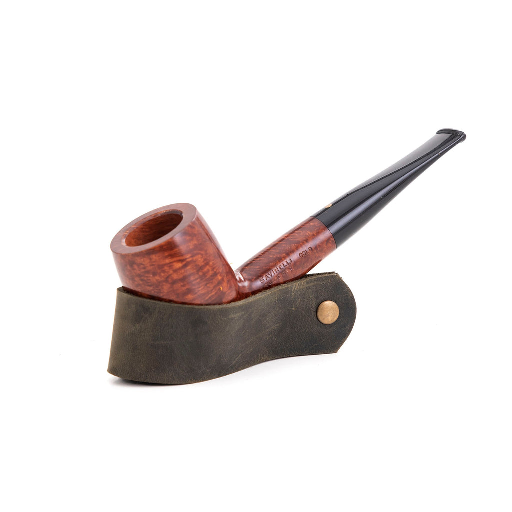 Leather Pipe Stand: Handmade Pipe Holder for Standard Size Pipes