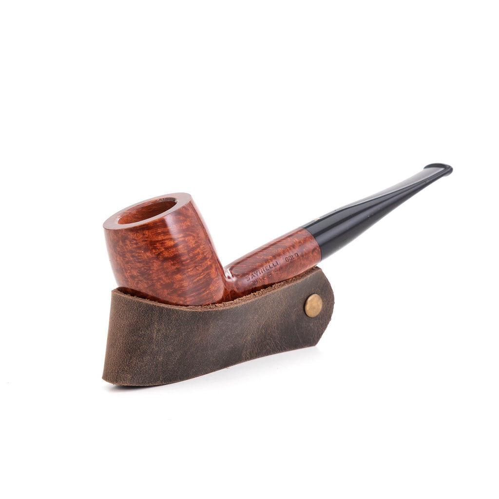 Leather Pipe Stand: Handmade Pipe Holder for Standard Size Pipes
