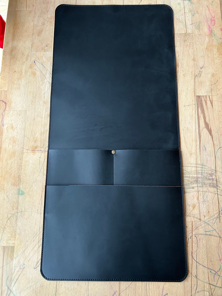 Handmade Leather Sofa Armrest Organizer: Couch Caddy with 3 Pockets For Home Accessories