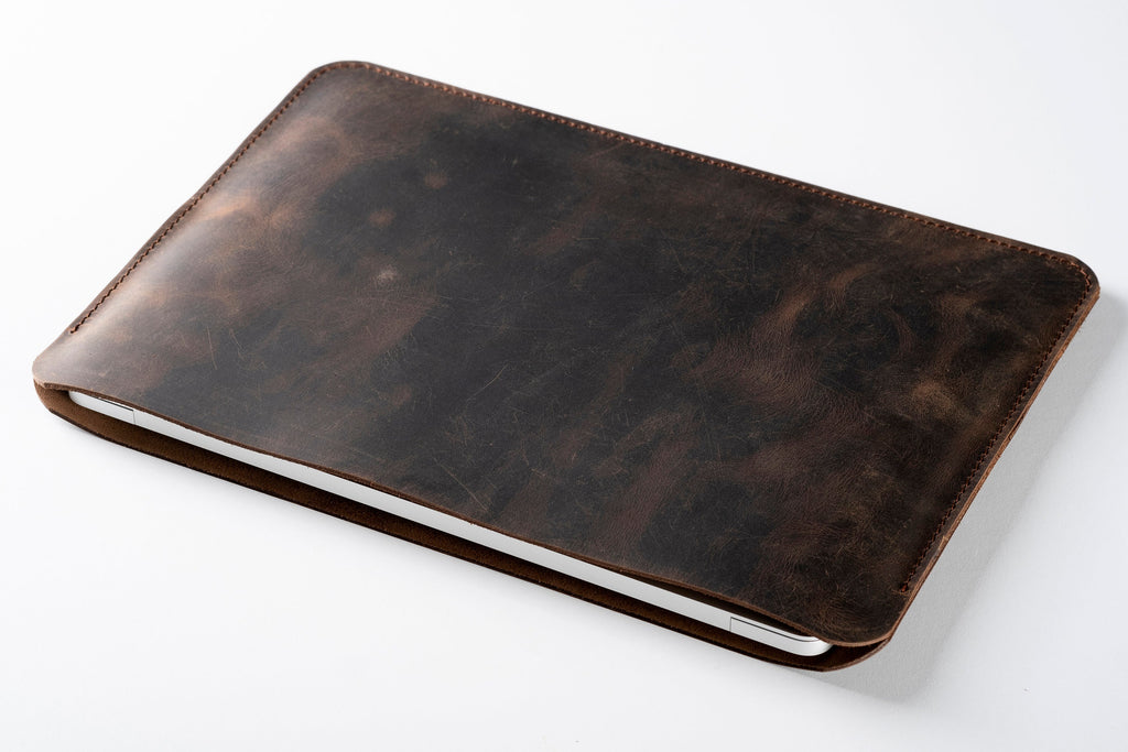 Handmade Leather Laptop Sleeve for Dell XPS 13/13 Plus