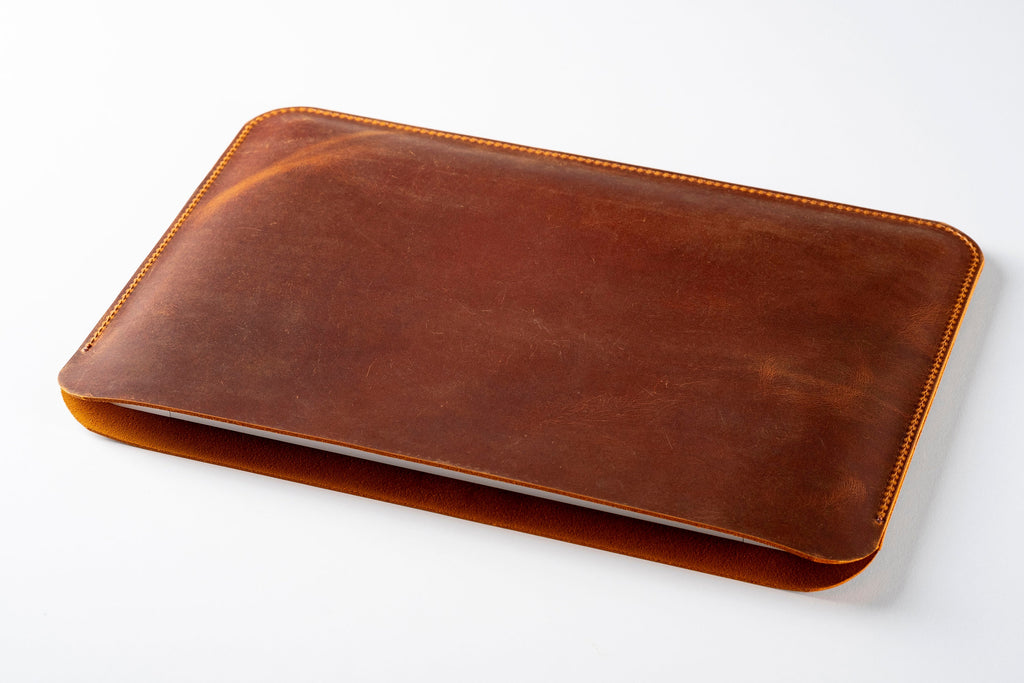 Handmade Leather Laptop Sleeve for LG Gram - Personalized Cover For All Sizes