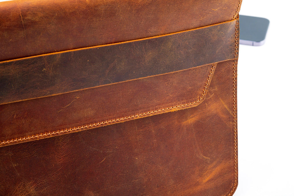 Leather Laptop Case: Handmade Luxury Envelope Cover For All Laptop Models and Sizes