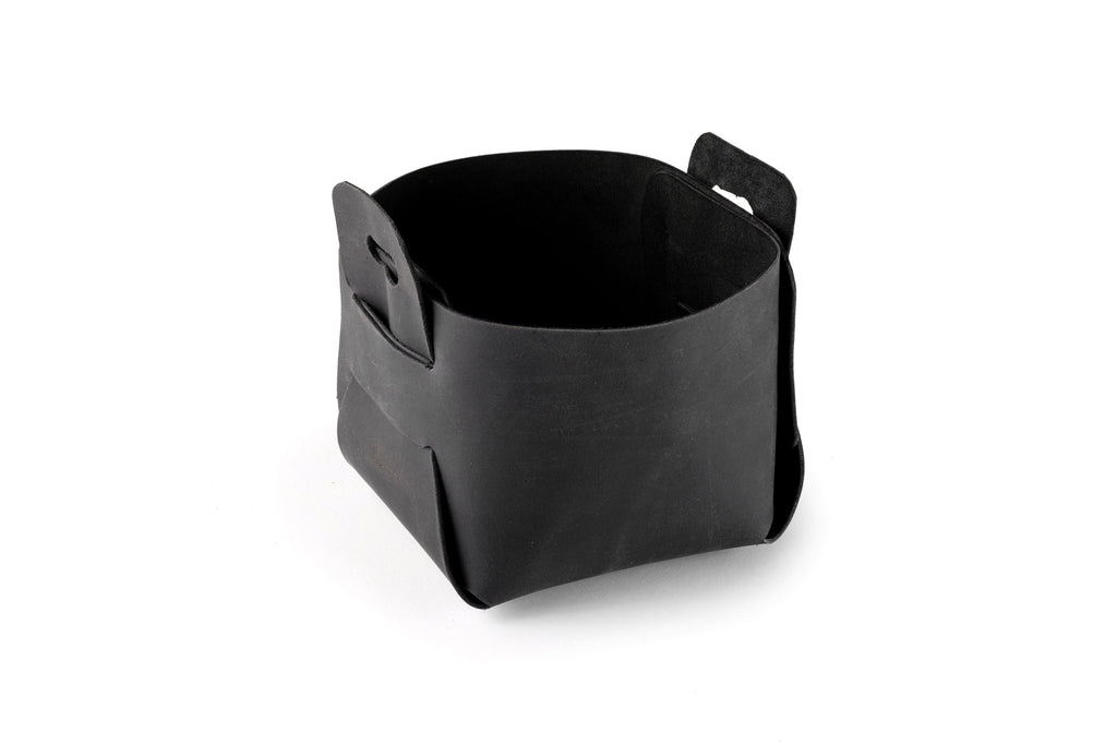 Leather Mini Storage Basket: Handmade Boho Organizer Bin