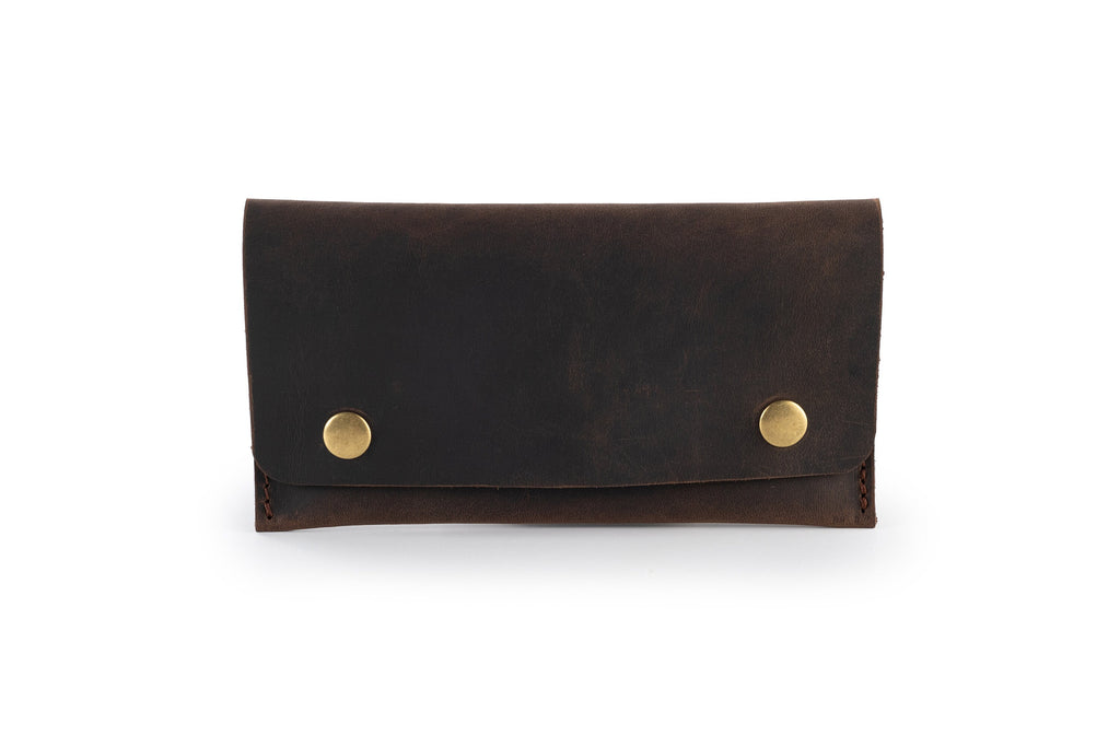 Distressed Leather Tobacco Pouch: Handmade Tobacco Case