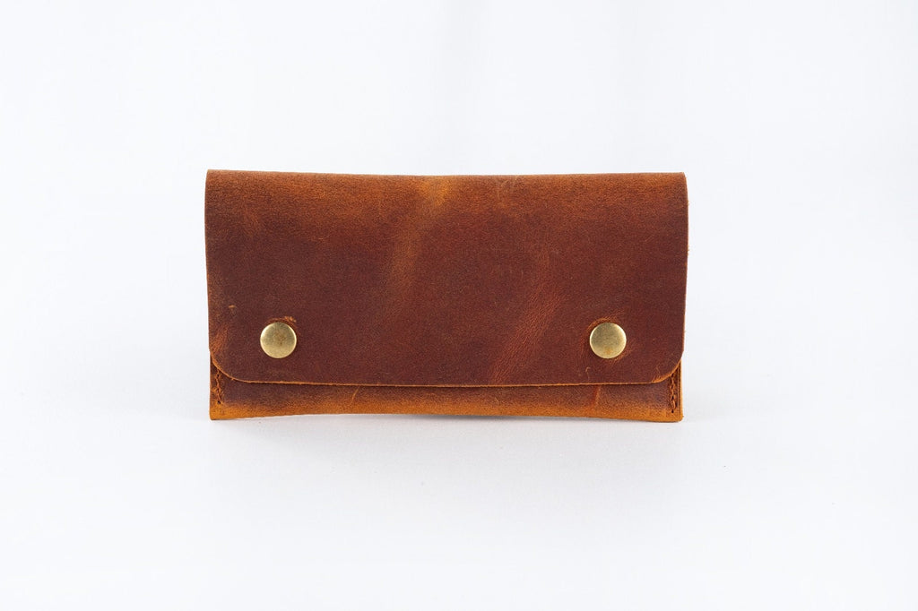 Distressed Leather Tobacco Pouch: Handmade Tobacco Case