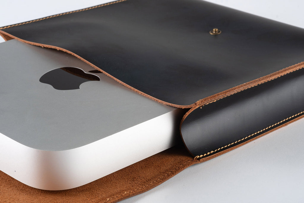 Leather Mac Mini Case, Handmade Tech Accessories Organizer, Mac Mini M1, M2 & M2 Pro Cover, Mac Mini M4, Mac Mini M4 pro Case, Cable Case