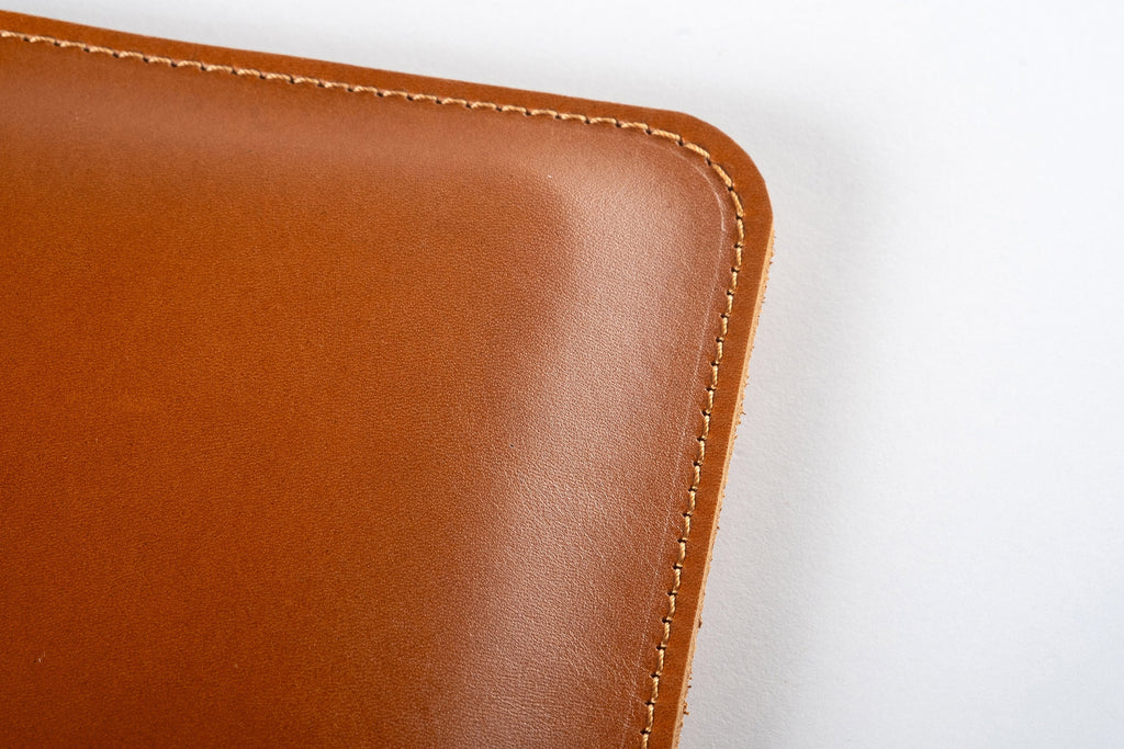 Handmade Distressed Leather Keyboard Sleeve: Full Grain Cowhide Case