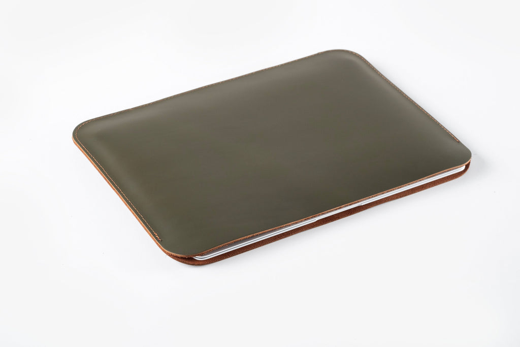 Handmade Leather Laptop Sleeve for HP Envy 17"