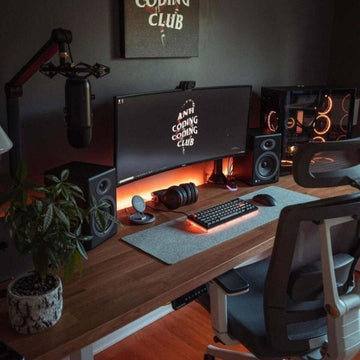 Felt Desk Mat, Gamers Desk Mat, 100% Polyester felt, Keyboard&Mouse Pad, Extra Large Desk Pad, Custom Mat, Desk Accessories