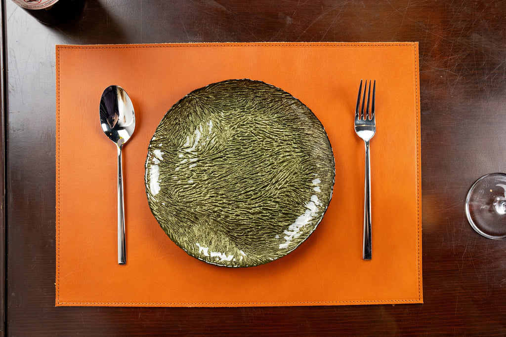 Vegetable Tanned Leather Placemats (16x11.8")
