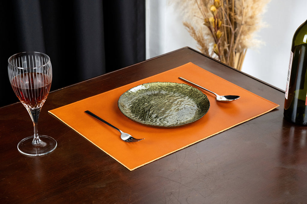 Vegetable Tanned Leather Placemats (16x11.8")