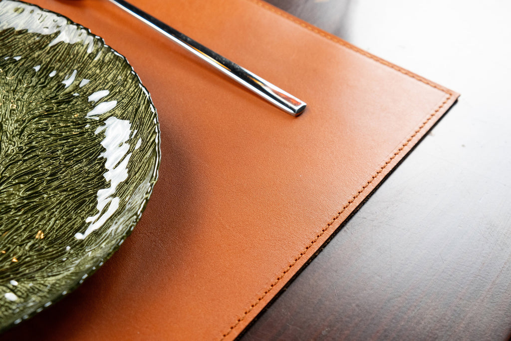 Vegetable Tanned Leather Placemats (16x11.8")
