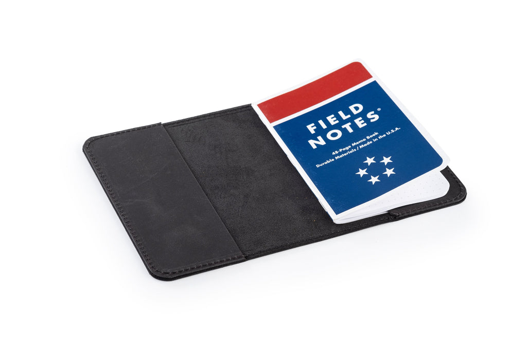 Handmade Distressed Leather Moleskin Cahier Cover (7.5" x 9.5")