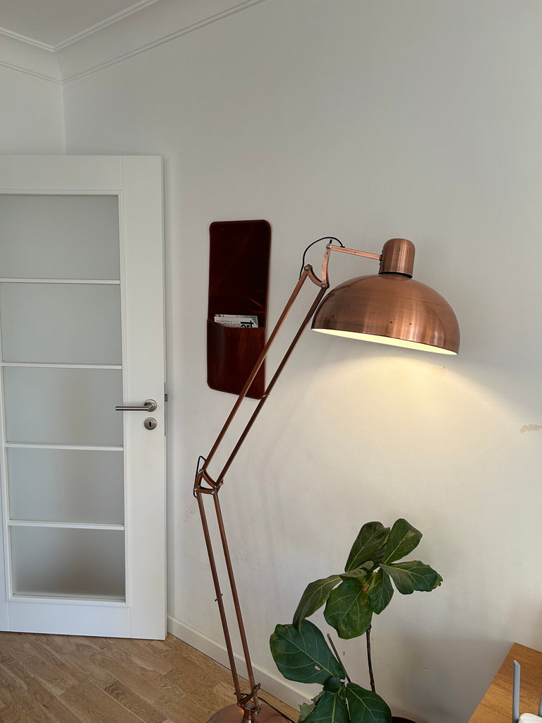 Leather Wall Organizer For Magazines, Laptops, Tablets: Hanging Storage for Home Decor