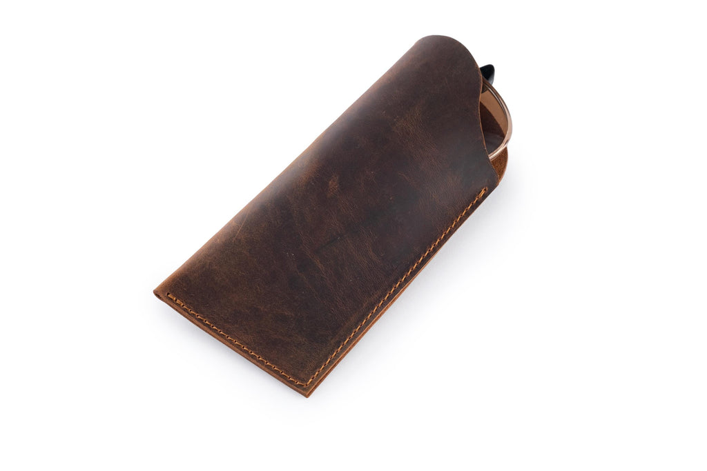 Leather Glasses Case: Handmade Personalized Eyeglass Cover