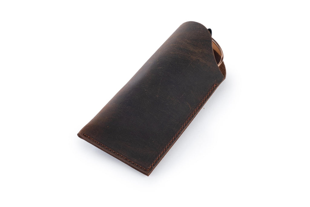 Leather Glasses Case: Handmade Personalized Eyeglass Cover