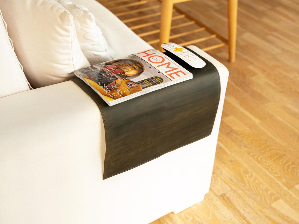 Leather Sofa Armrest Cover: Handmade Personalized Furniture Protector