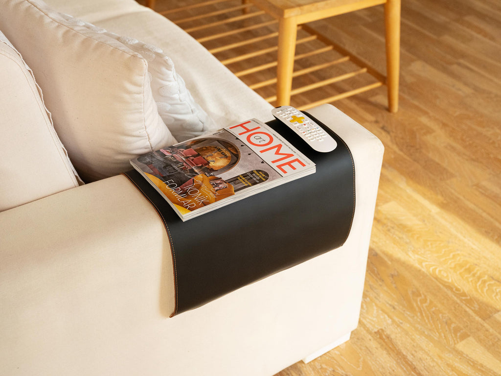 Leather Sofa Armrest Cover: Handmade Personalized Furniture Protector