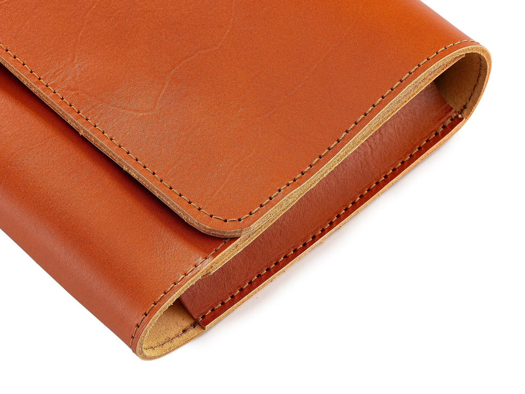 Handmade Vegetable Tanned Leather Mac Mini Case: Luxury Organizer