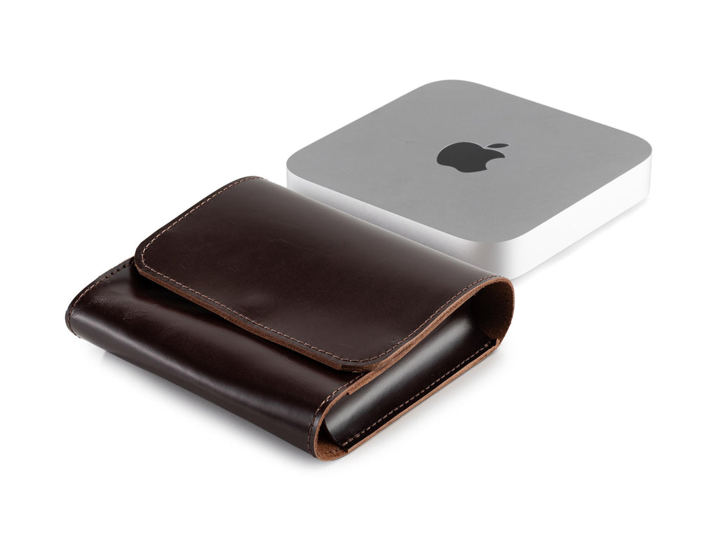 Premium 2.6 mm Vegetable Tanned Leather Mac Mini Case, Handmade Organizer, Mac Mini M1, M2 & M2 Pro Cover, Mac Mini M4, Mac Mini M4 pro Case