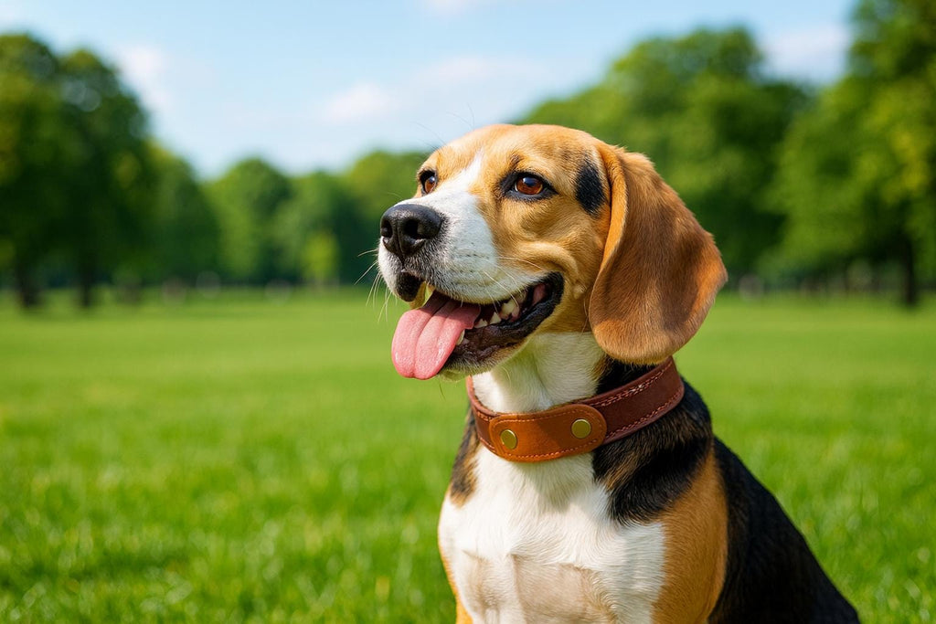 Handmade Leather Dog Collar: Personalized Engraved Pet ID