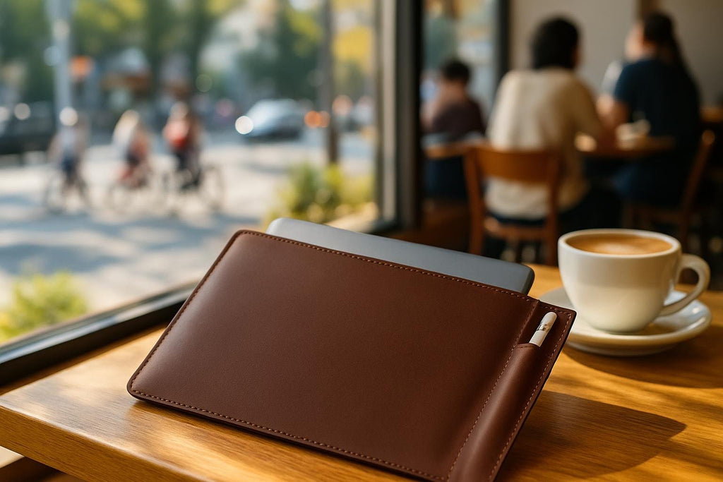 Premium Leather iPad Sleeve, Handmade iPad Case for Pro 12.9", iPad 2nd-6th Gen, iPad Mini, iPad Air, Pro 11", Pro 10.5", Pro 9.7", A16