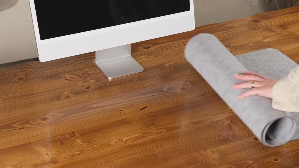 Custom Felt Desk Mat: Large Keyboard Pad, Home Office Accessory